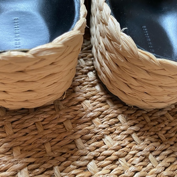 Simon Miller size 37 leather and raffia slides - Picture 3 of 7